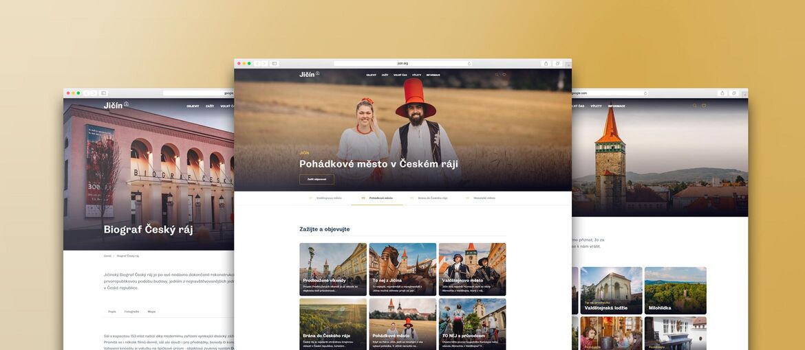 Jičín turistický portál - Koncepto