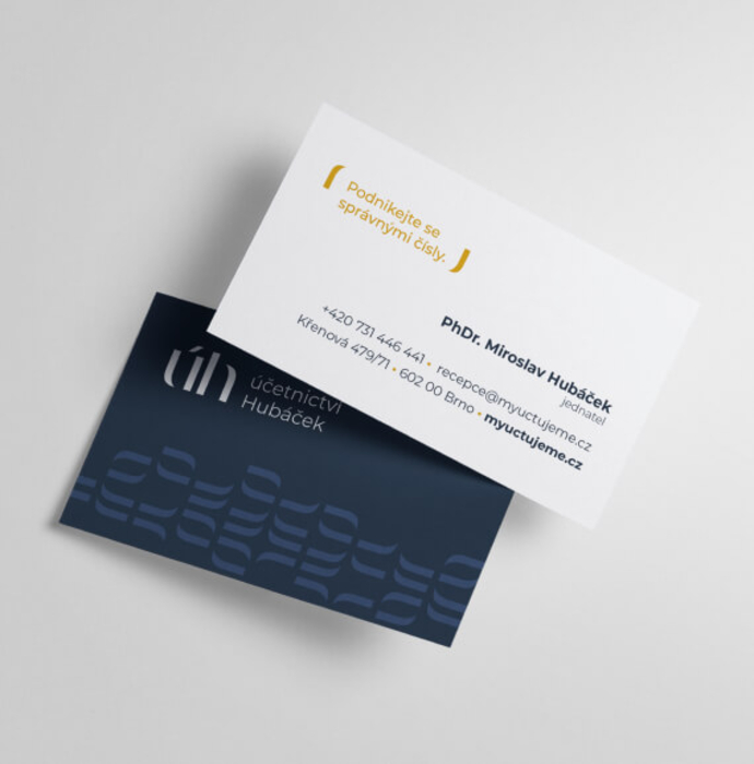 Účetnictví Hubáček redesign Koncepto