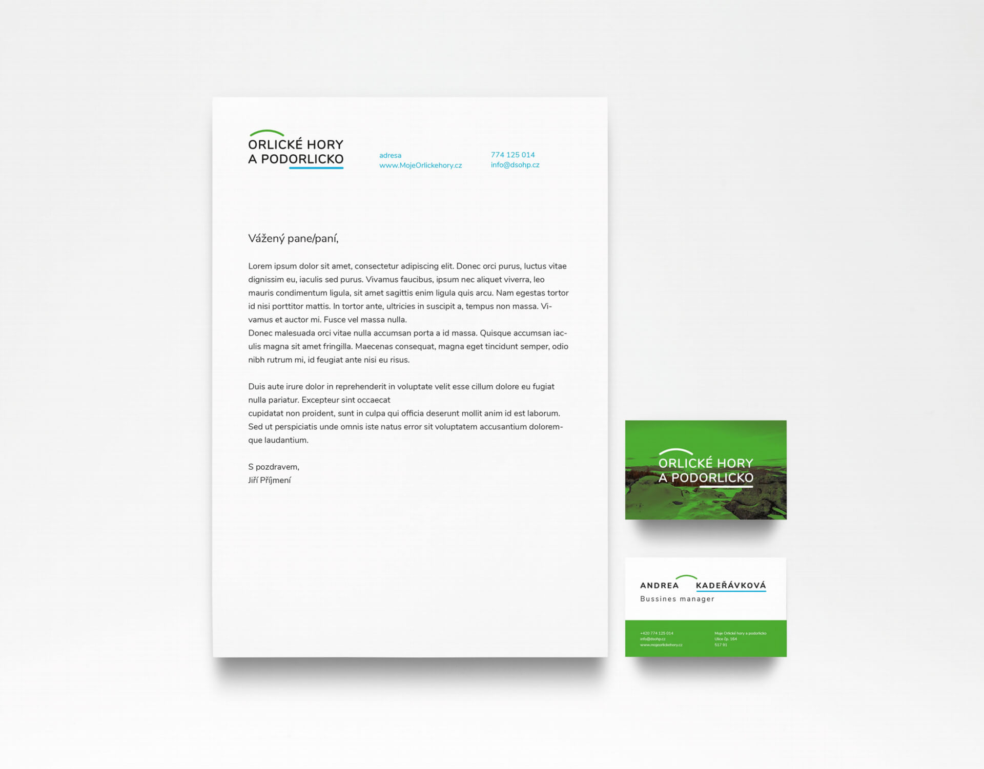 Koncepto, marketing a design, Orlické hory a Podorlicko
