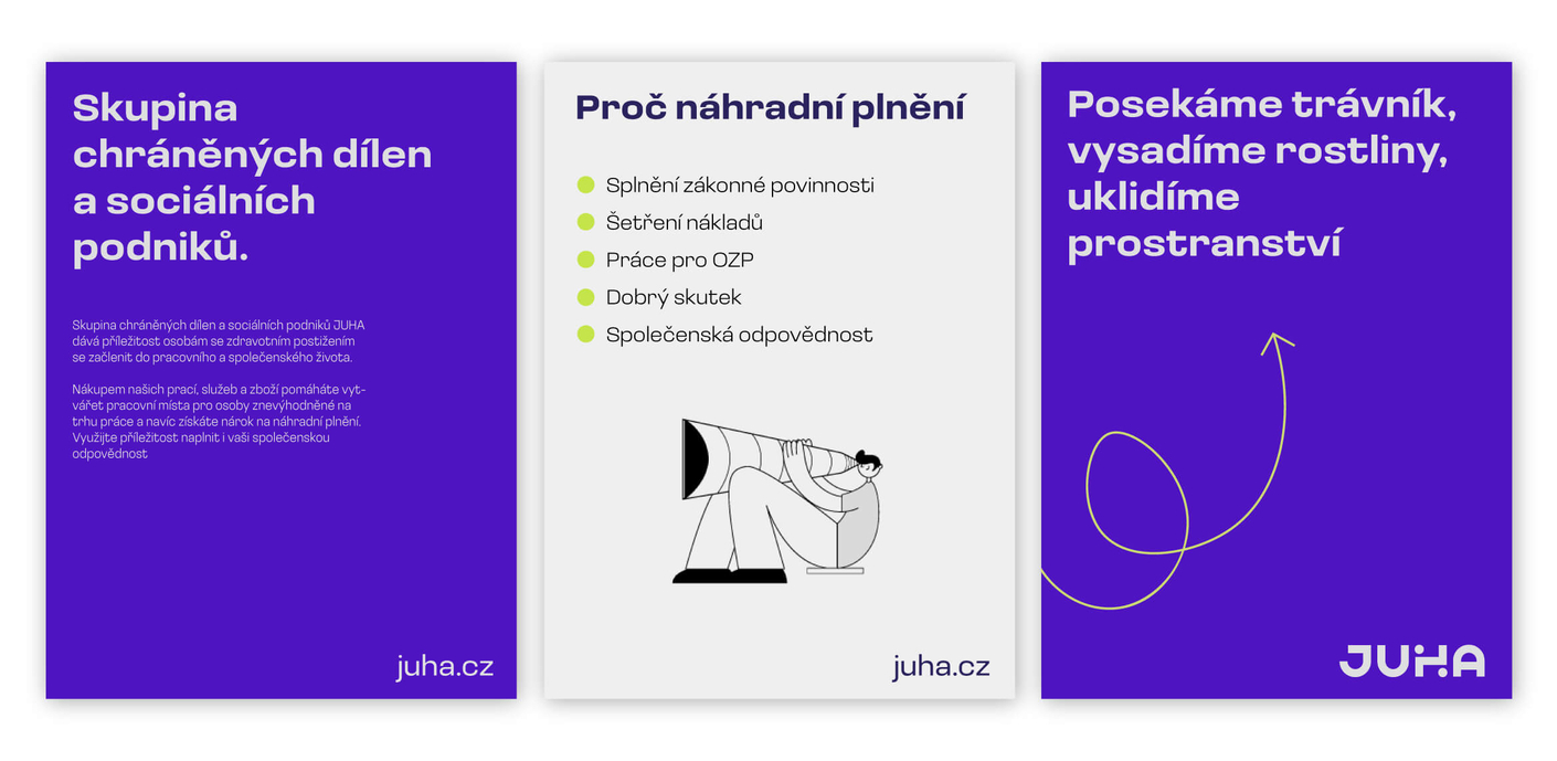 Koncepto, marketing a design, JUHA