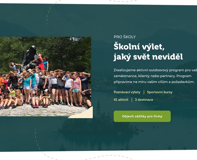 COP zážitkové zájezdy - Koncepto